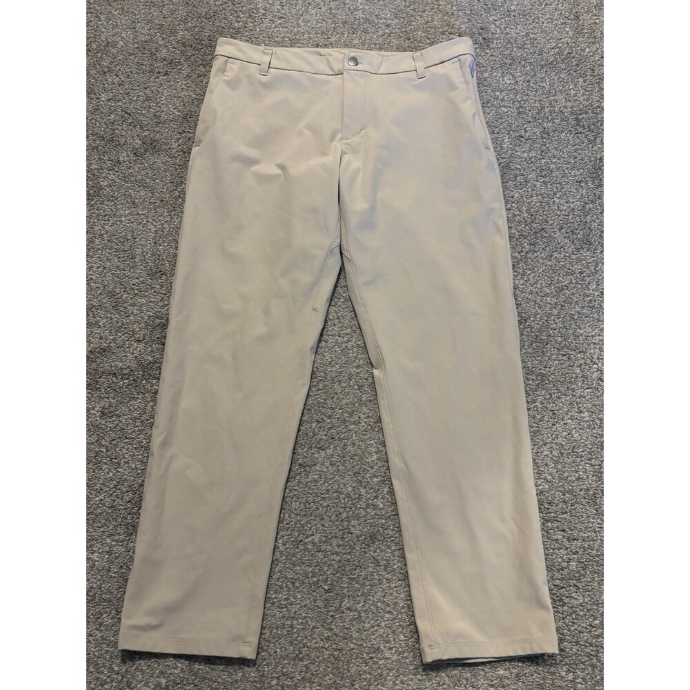 Lululemon Pants Mens 34 Chino ABC Commission Classic Fit Khaki LM5A49S